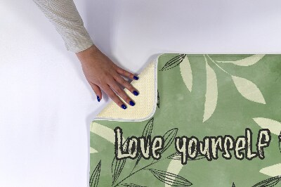 Badmat Aquarelbladeren