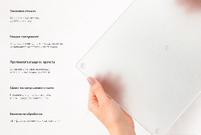 Glazen snijplank hexagonaal halfdoorzichtig