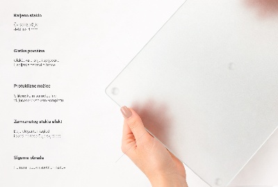 Snijplanken van glas dubbel halfdoorzichtig