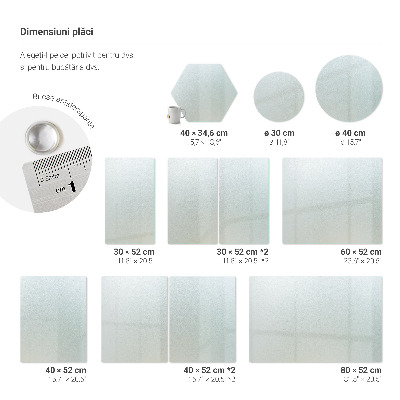 Snijplanken glas rechthoekig halfdoorzichtig