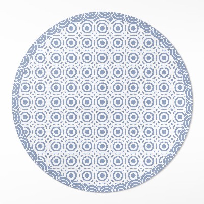 Rond pvc tapijt Klein cirkelmozaïek in Griekse stijl