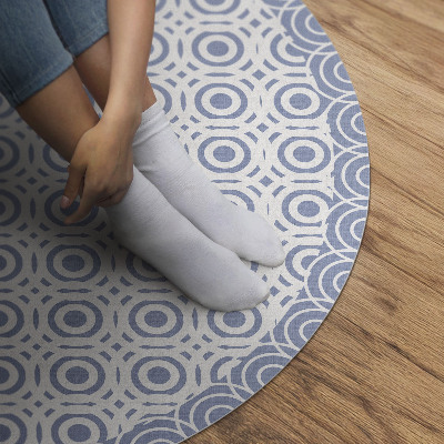 Rond pvc tapijt Klein cirkelmozaïek in Griekse stijl