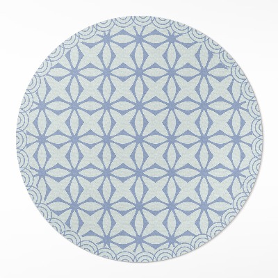 Pvc mat rond Regelmatig decoratief patroon