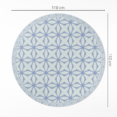 Pvc mat rond Regelmatig decoratief patroon