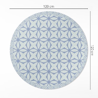 Pvc mat rond Regelmatig decoratief patroon