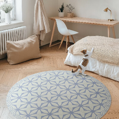 Pvc mat rond Regelmatig decoratief patroon