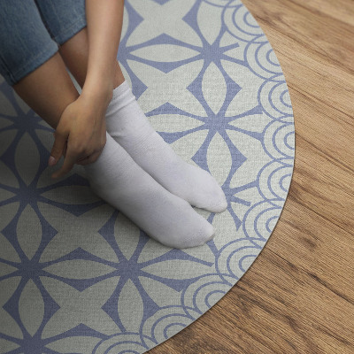 Pvc mat rond Regelmatig decoratief patroon