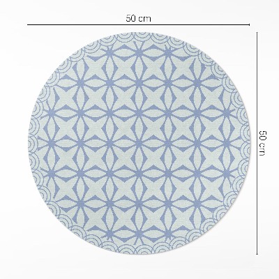 Pvc mat rond Regelmatig decoratief patroon