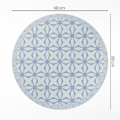 Pvc mat rond Regelmatig decoratief patroon