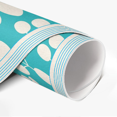 Rond pvc tapijt Een compositie van wilde bloemen en bladeren