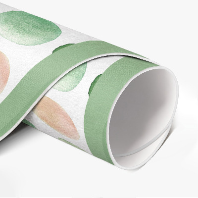 Vinyl vloerkleed rond Aquarel stippen geschilderde cirkels boho