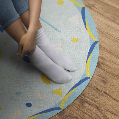 Pvc mat rond Abstractie van iconen en afbeeldingen