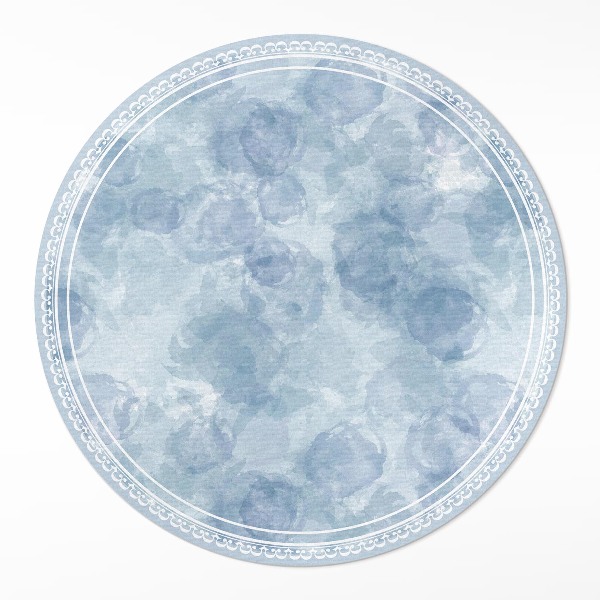 Vinyl vloerkleed rond Aquarel abstracte vlekken