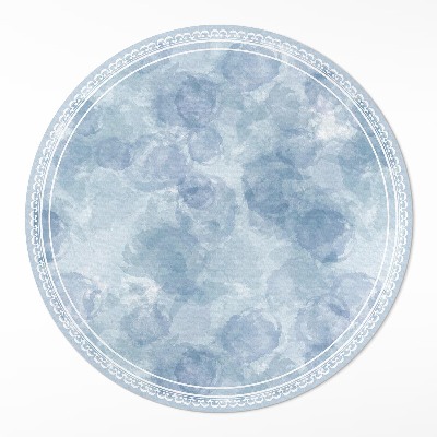 Vinyl vloerkleed rond Aquarel abstracte vlekken