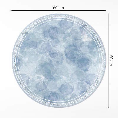 Vinyl vloerkleed rond Aquarel abstracte vlekken