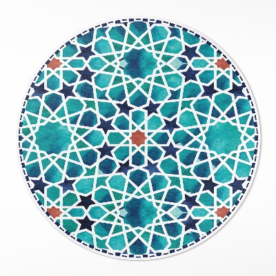 Pvc mat rond Prachtig mozaïek met sterren