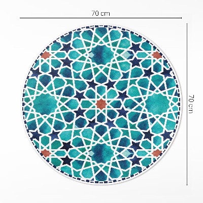 Pvc mat rond Prachtig mozaïek met sterren