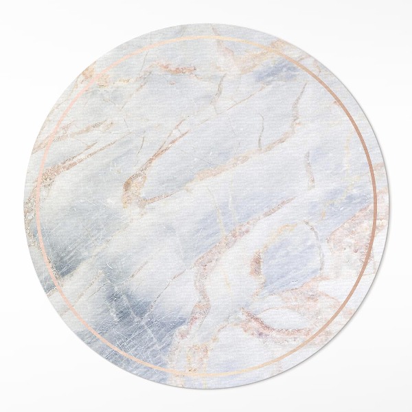 Vinyl vloerkleed rond Stijlvol, modieus en glamoureus marmer