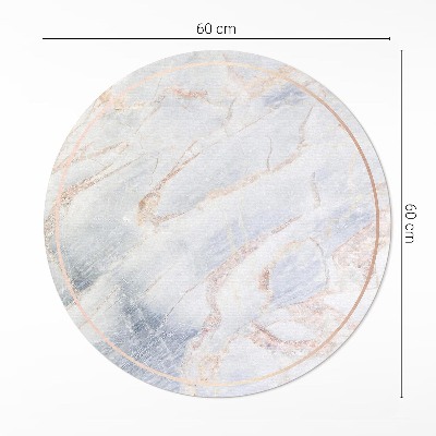 Vinyl vloerkleed rond Stijlvol, modieus en glamoureus marmer