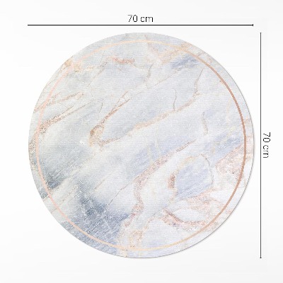 Vinyl vloerkleed rond Stijlvol, modieus en glamoureus marmer