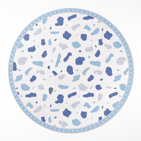 Pvc mat rond Illustratie van decoratief steengoedpatroon