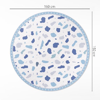 Pvc mat rond Illustratie van decoratief steengoedpatroon