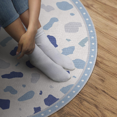 Pvc mat rond Illustratie van decoratief steengoedpatroon