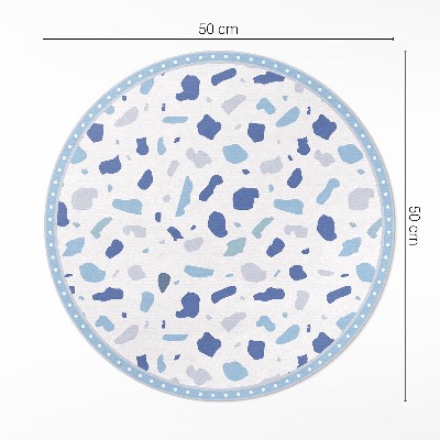 Pvc mat rond Illustratie van decoratief steengoedpatroon