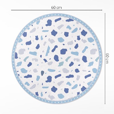 Pvc mat rond Illustratie van decoratief steengoedpatroon