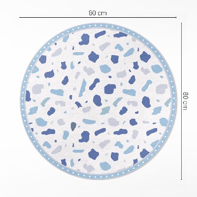 Pvc mat rond Illustratie van decoratief steengoedpatroon