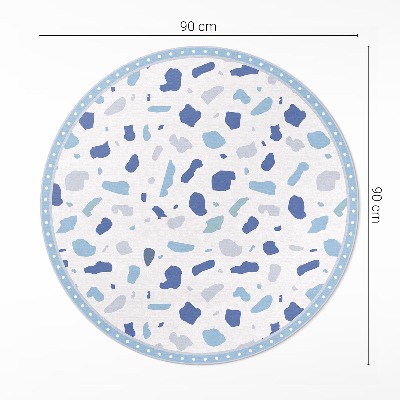 Pvc mat rond Illustratie van decoratief steengoedpatroon