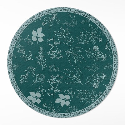 Rond pvc tapijt Delicate planten