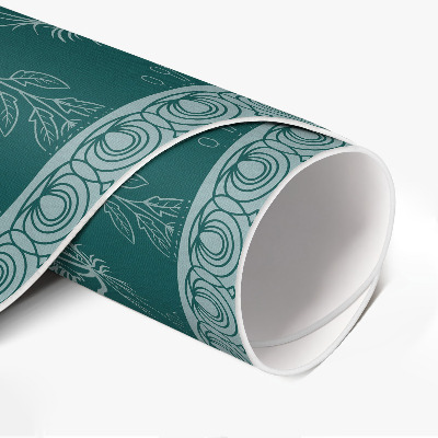 Rond pvc tapijt Delicate planten