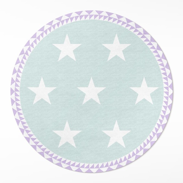 Vinyl vloerkleed rond Heldere sterren decoratie