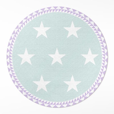 Vinyl vloerkleed rond Heldere sterren decoratie