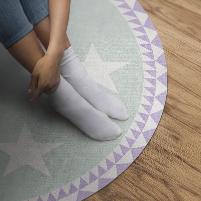 Vinyl vloerkleed rond Heldere sterren decoratie