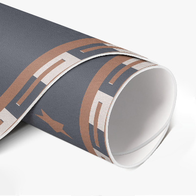 Pvc mat rond Pastelsterren op een donkere achtergrond