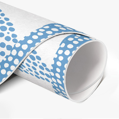 Pvc mat rond Gepatroneerde vis op een lichte achtergrond