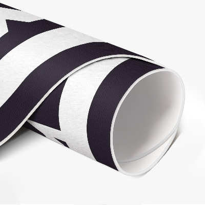 Pvc mat rond Wit pijlenpatroon op een donkere achtergrond