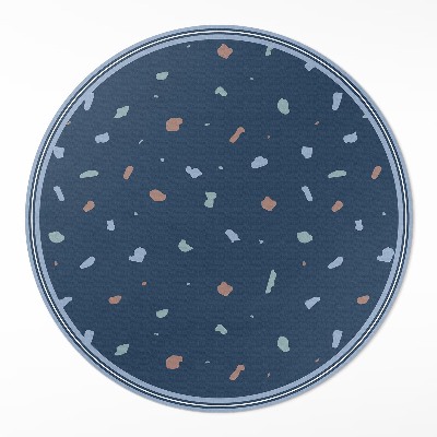 Vinyl vloerkleed rond Abstracte pastelvlekken