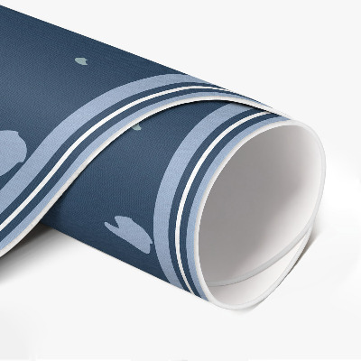 Vinyl vloerkleed rond Abstracte pastelvlekken