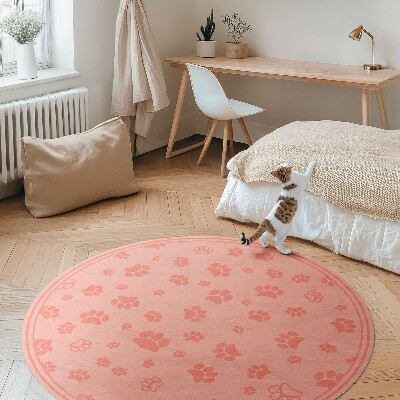 Pvc mat rond Kleine wilde bloemen