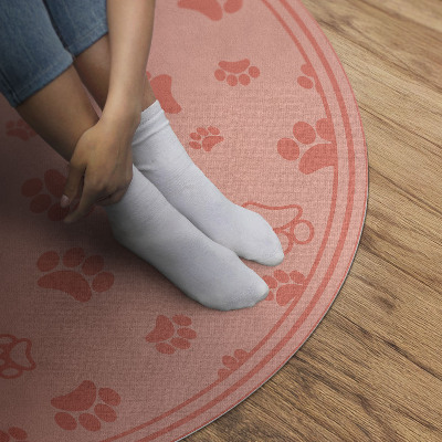 Pvc mat rond Kleine wilde bloemen