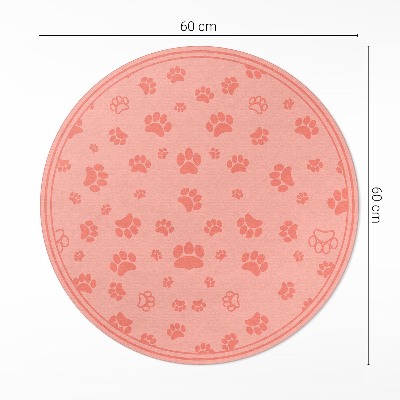 Pvc mat rond Kleine wilde bloemen