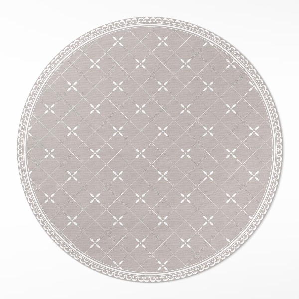 Pvc mat rond Stijlvol minimalistisch decoratief patroon