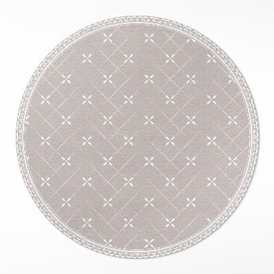 Pvc mat rond Stijlvol minimalistisch decoratief patroon