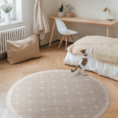 Pvc mat rond Stijlvol minimalistisch decoratief patroon