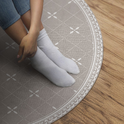 Pvc mat rond Stijlvol minimalistisch decoratief patroon