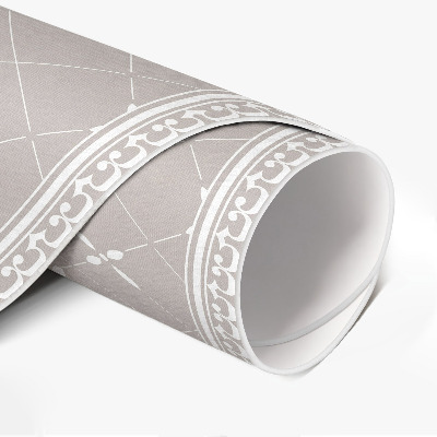 Pvc mat rond Stijlvol minimalistisch decoratief patroon