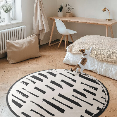 Vinyl vloerkleed rond Minimalistische moderne abstractie